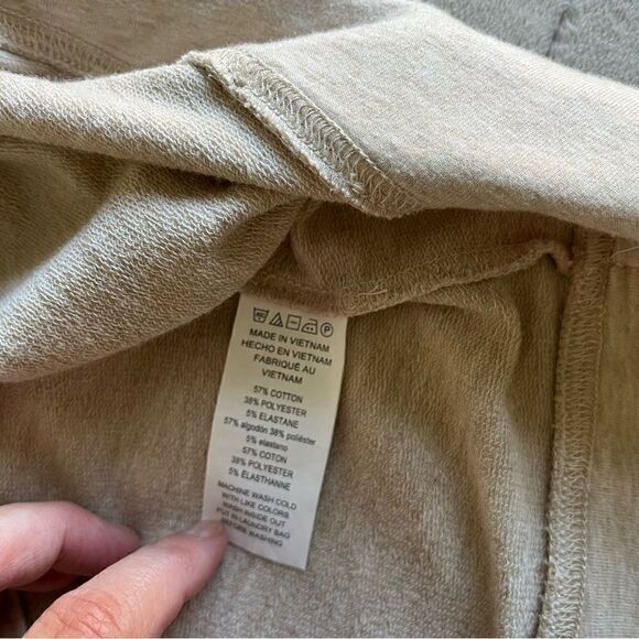 Michael Kors Long Sleeve Tie Lace Up Hooded Top Gold Oatmeal Color Size Large - Picture 7 of 7